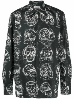 Alexander McQueen skull-print shirt