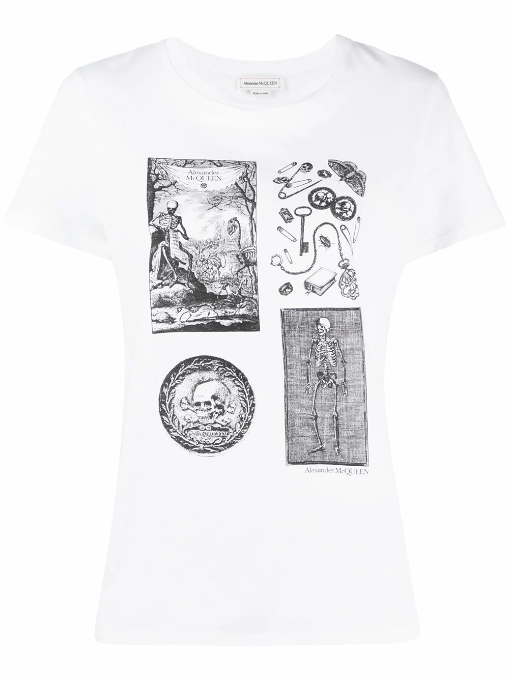 Alexander McQueen Skeleton print T shirt 1 Alexander McQueen skeleton print T-shirt