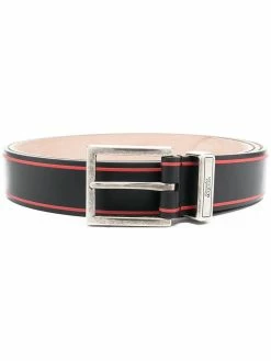 Alexander McQueen logo print tonal buckle belt