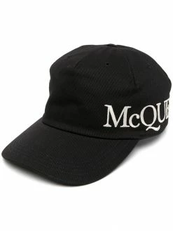 Alexander McQueen logo embroidered cap