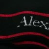 Alexander McQueen logo-stripe scarf