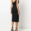 Alexander McQueen slot neckline midi dress
