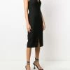 Alexander McQueen slot neckline midi dress