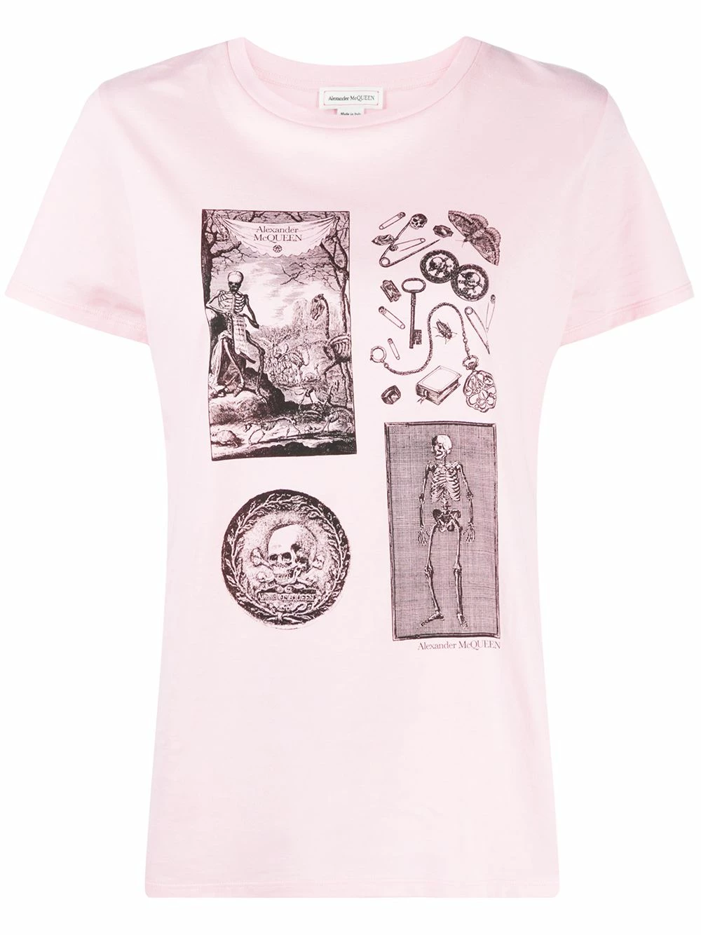 Alexander McQueen Skull pattern T shirt 1 Alexander McQueen skull pattern T-shirt