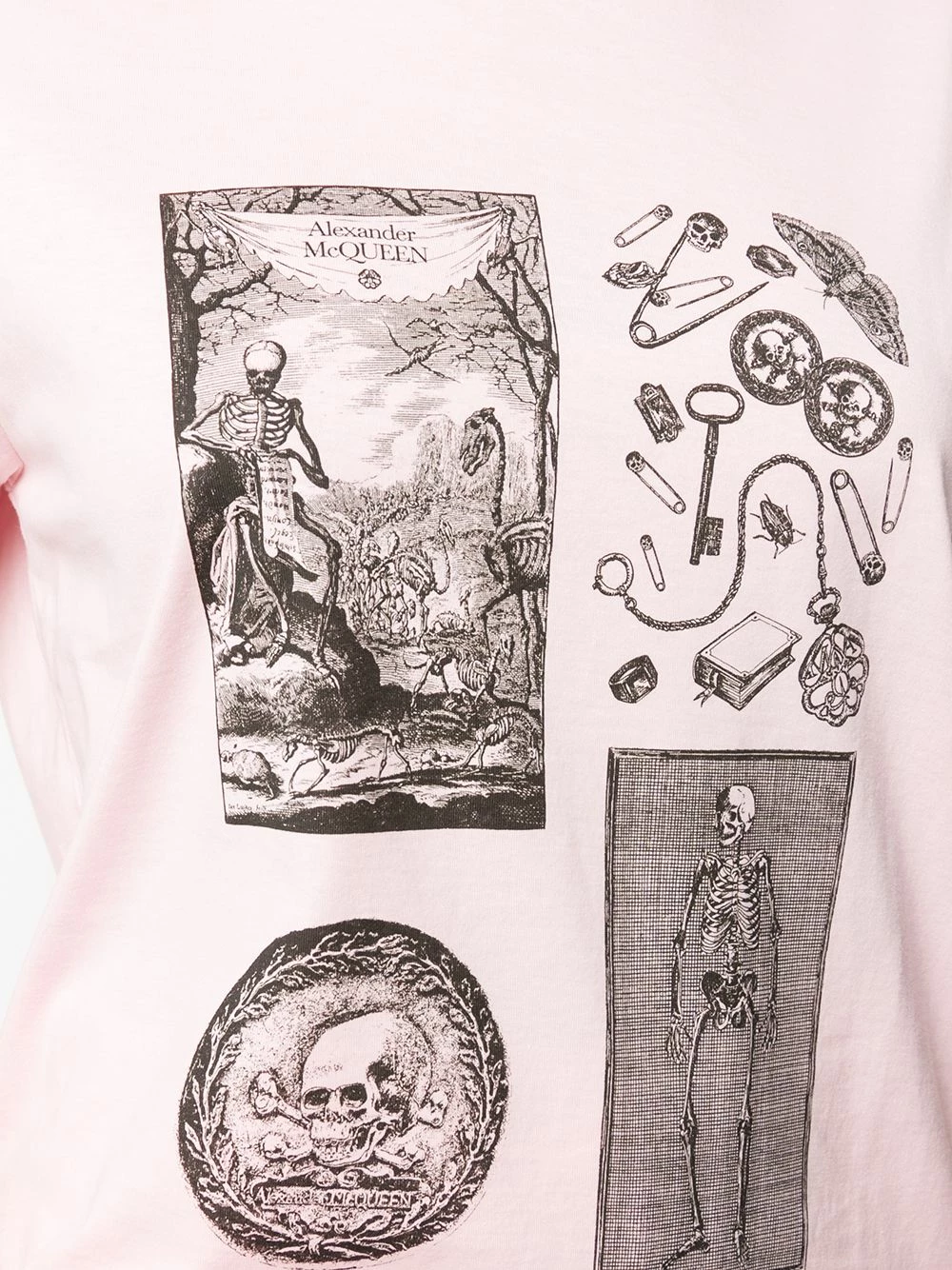 Alexander McQueen Skull pattern T shirt 5 Alexander McQueen skull pattern T-shirt