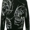 Alexander McQueen skull-print knitted jumper