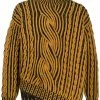 Alexander McQueen zip-detail cable knit jumper