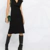 Alexander McQueen V-neck fitted dress