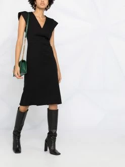Alexander McQueen V-neck fitted dress