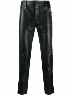 Alexander McQueen mid-rise straight-leg trousers