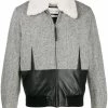 Alexander McQueen fur collar bomber jacket