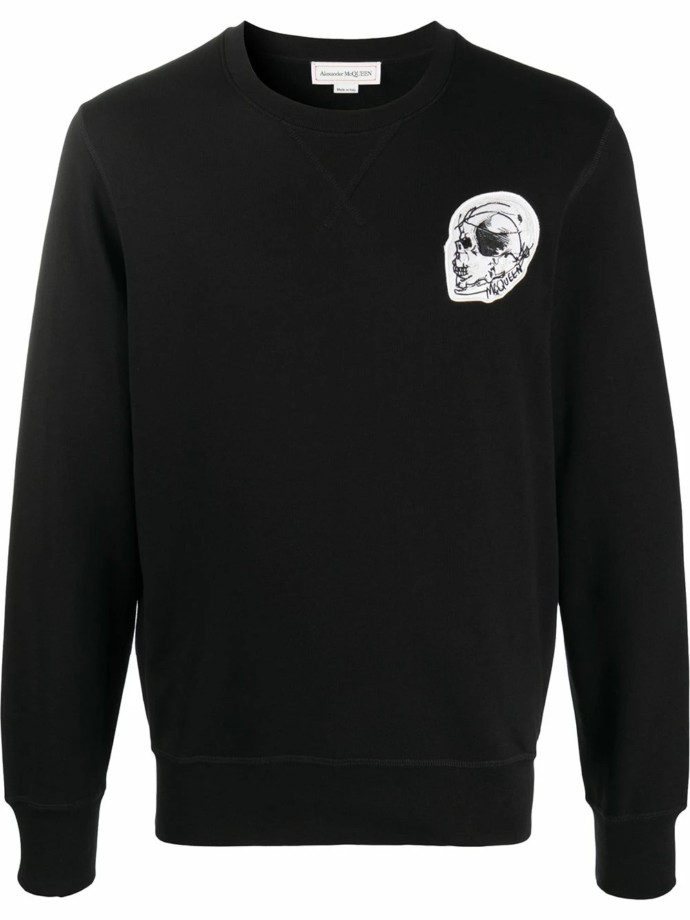 Alexander McQueen Logo patch sweatshirt 1 Alexander McQueen logo patch sweatshirt