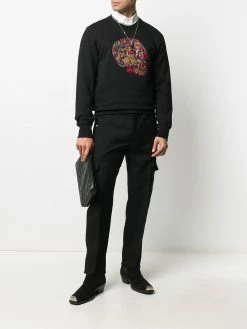 Alexander McQueen skull-embroidered sweatshirt