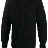 Alexander McQueen asymmetric cable-knit jumper