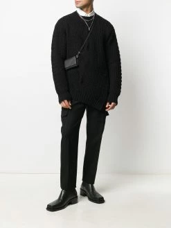 Alexander McQueen asymmetric cable-knit jumper