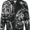 Alexander McQueen skull print zipped shirt jacket