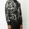 Alexander McQueen skull print zipped shirt jacket