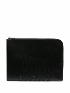 Alexander McQueen oversized leather clutch bag