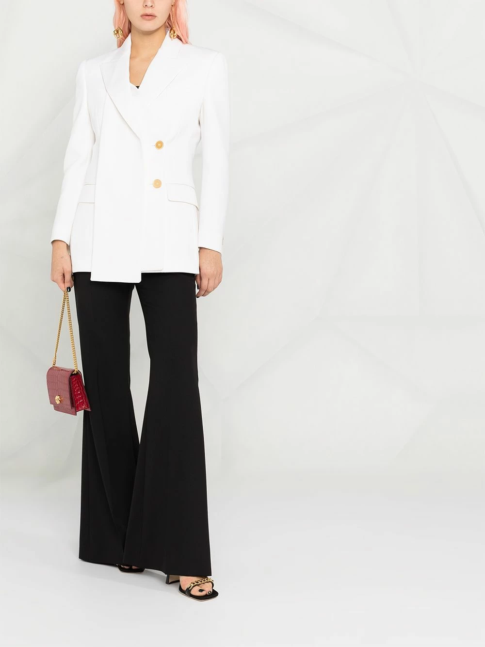 Alexander McQueen Drape panel blazer jacket 2 Alexander McQueen drape panel blazer jacket