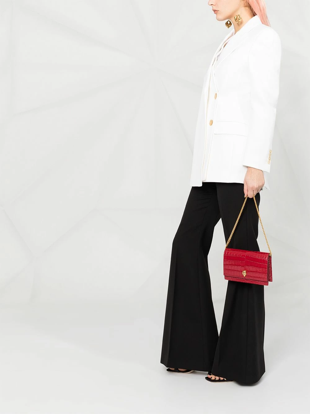 Alexander McQueen Drape panel blazer jacket 6 Alexander McQueen drape panel blazer jacket