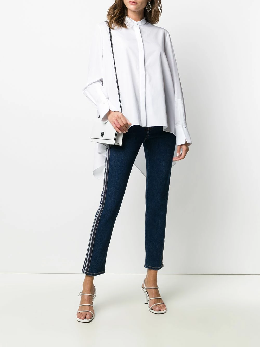 Alexander McQueen Side stripe slim fit jeans 2 Alexander McQueen side-stripe slim-fit jeans