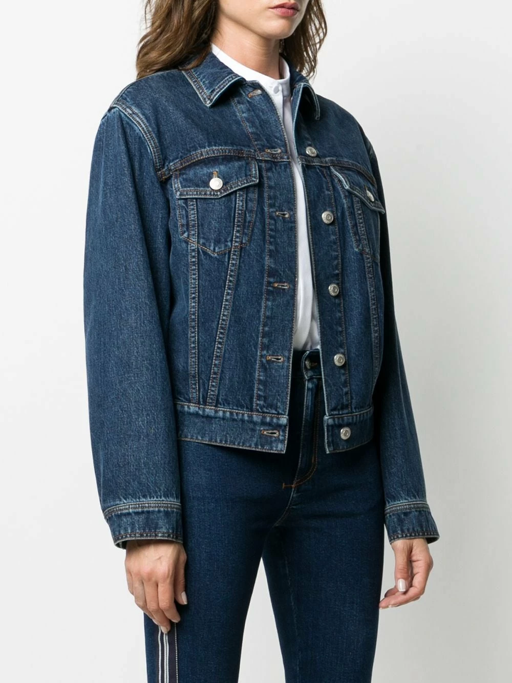 Alexander McQueen Side stripe denim jacket 3 Alexander McQueen side-stripe denim jacket