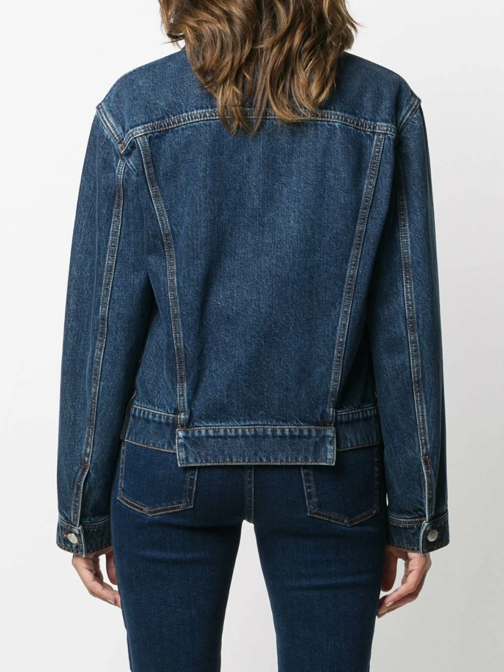 Alexander McQueen Side stripe denim jacket 4 Alexander McQueen side-stripe denim jacket