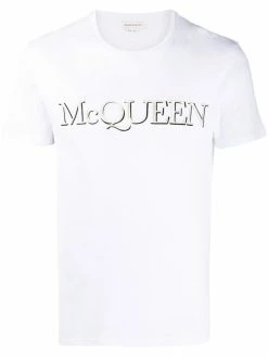 Alexander McQueen embroidered logo cotton T-shirt