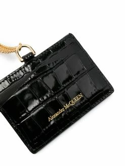 Alexander McQueen skull chain cardholder