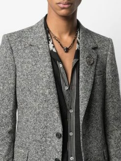 Alexander McQueen snake skull beaded necklace