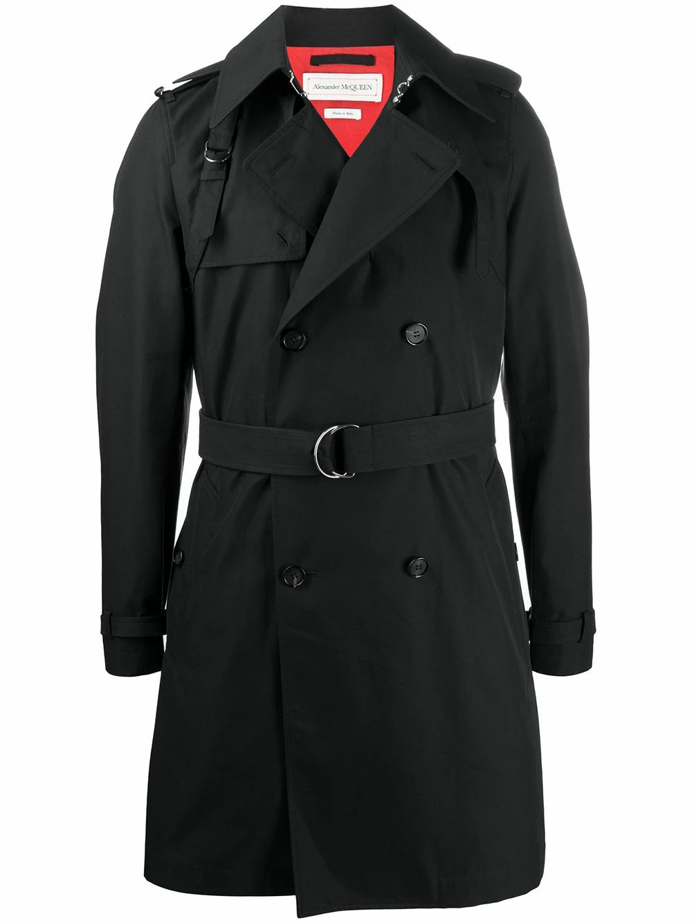 Alexander McQueen Double breasted belted waist coat 1 Alexander McQueen double-breasted belted-waist coat