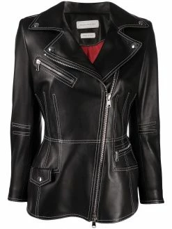 Alexander McQueen biker-style blazer