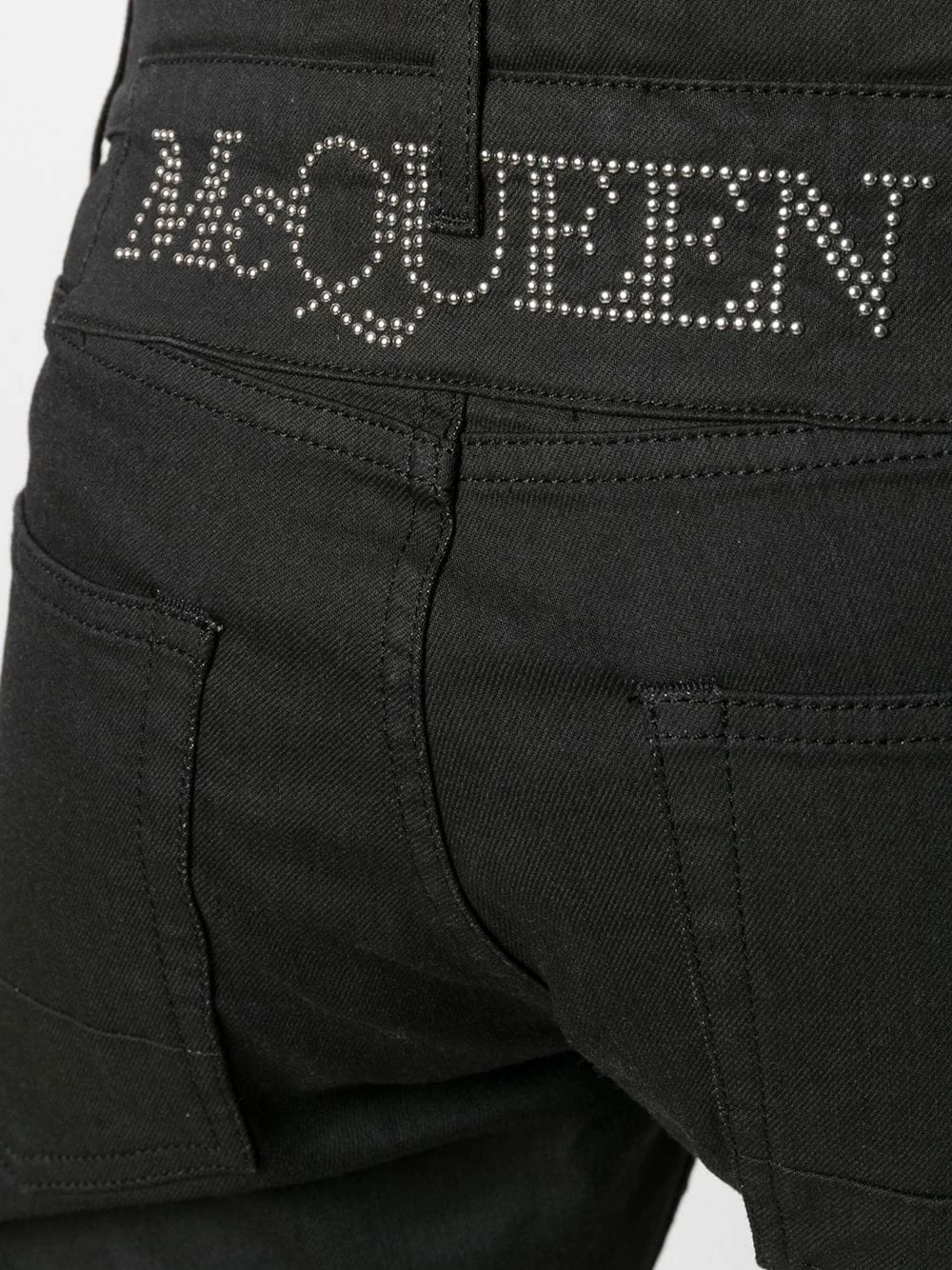 Alexander McQueen Logo studded slim fit jeans 5 Alexander McQueen logo-studded slim-fit jeans