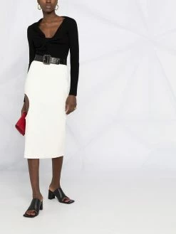 Alexander McQueen cut-out detail skirt