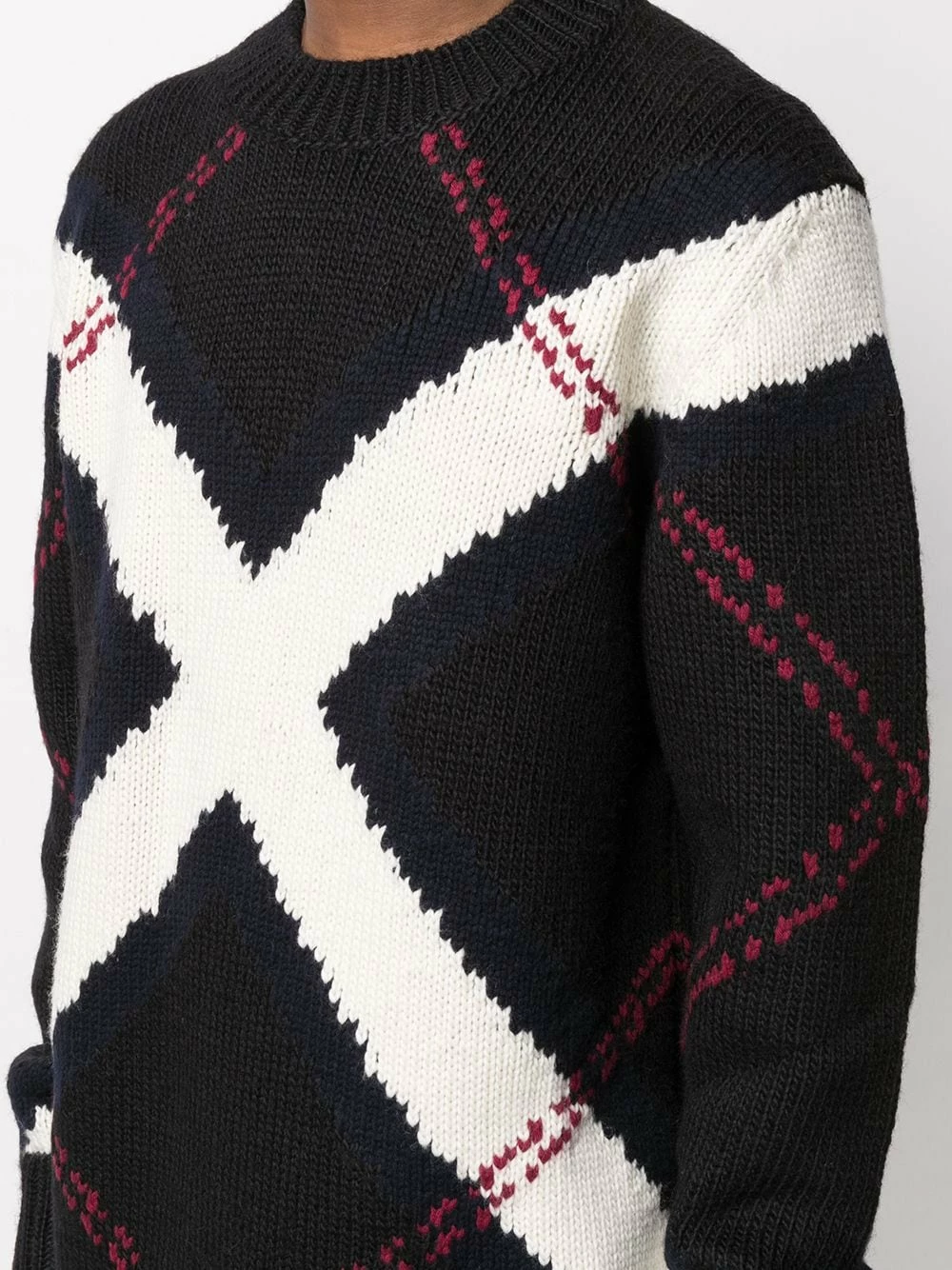 Alexander McQueen Oversized argyle jumper 5 Alexander McQueen oversized argyle jumper