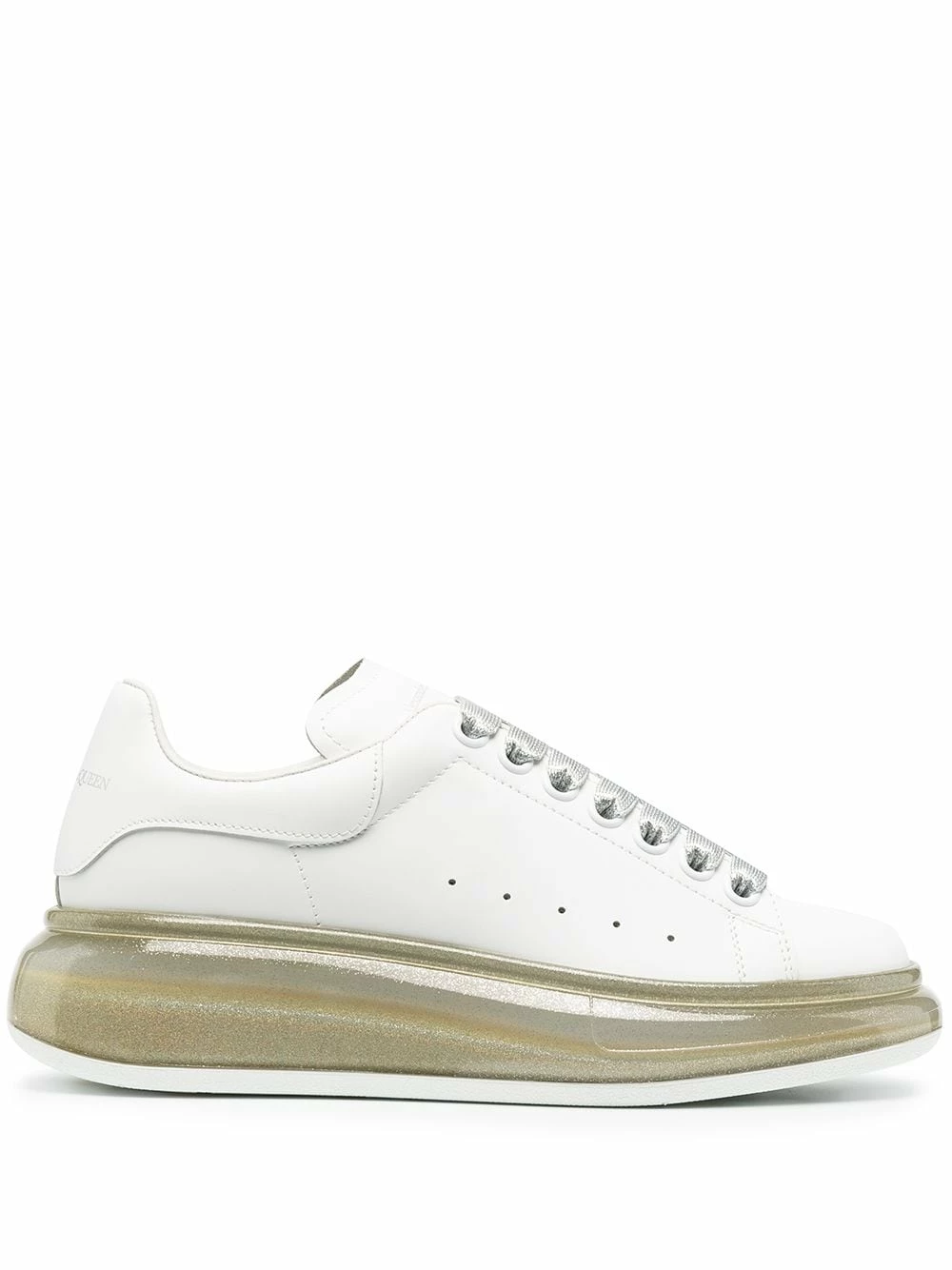 Alexander McQueen Oversized glitter sole sneakers 1 Alexander McQueen Oversized glitter-sole sneakers