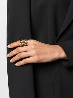 Alexander McQueen skull chain ring