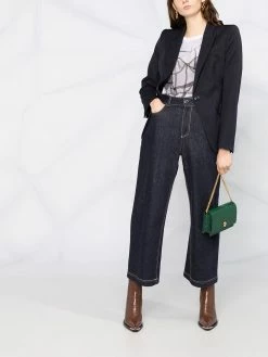 Alexander McQueen peak-lapel single-breasted blazer