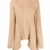 Alexander McQueen asymmetric hem knitted roll neck
