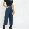 Alexander McQueen wide-leg cropped jeans