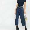 Alexander McQueen wide-leg cropped jeans