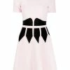 Alexander McQueen colour-block flared dress