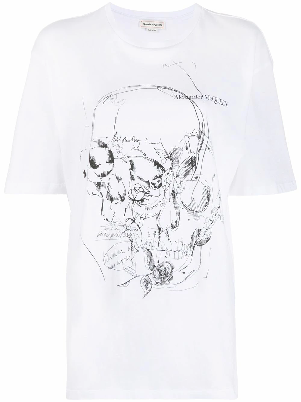 Alexander McQueen Skull motif logo T shirt 1 Alexander McQueen skull motif logo T-shirt