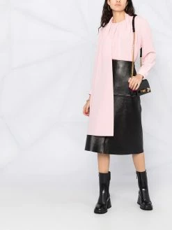 Alexander McQueen scarf-style long-sleeved blouse