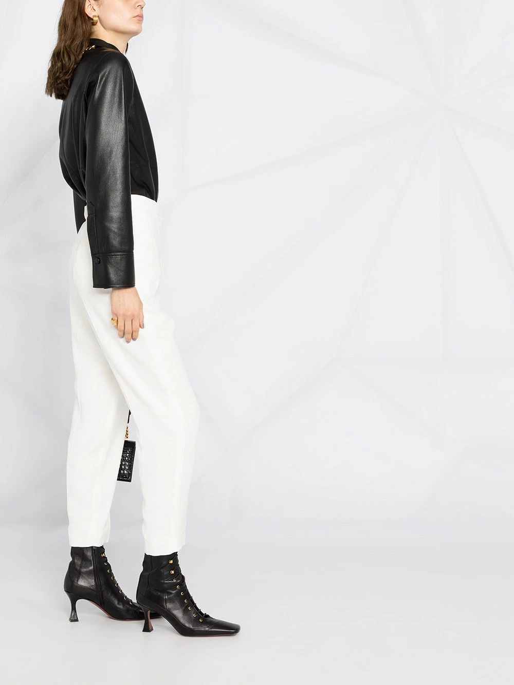 Alexander McQueen High waisted cropped trousers 4 Alexander McQueen high-waisted cropped trousers