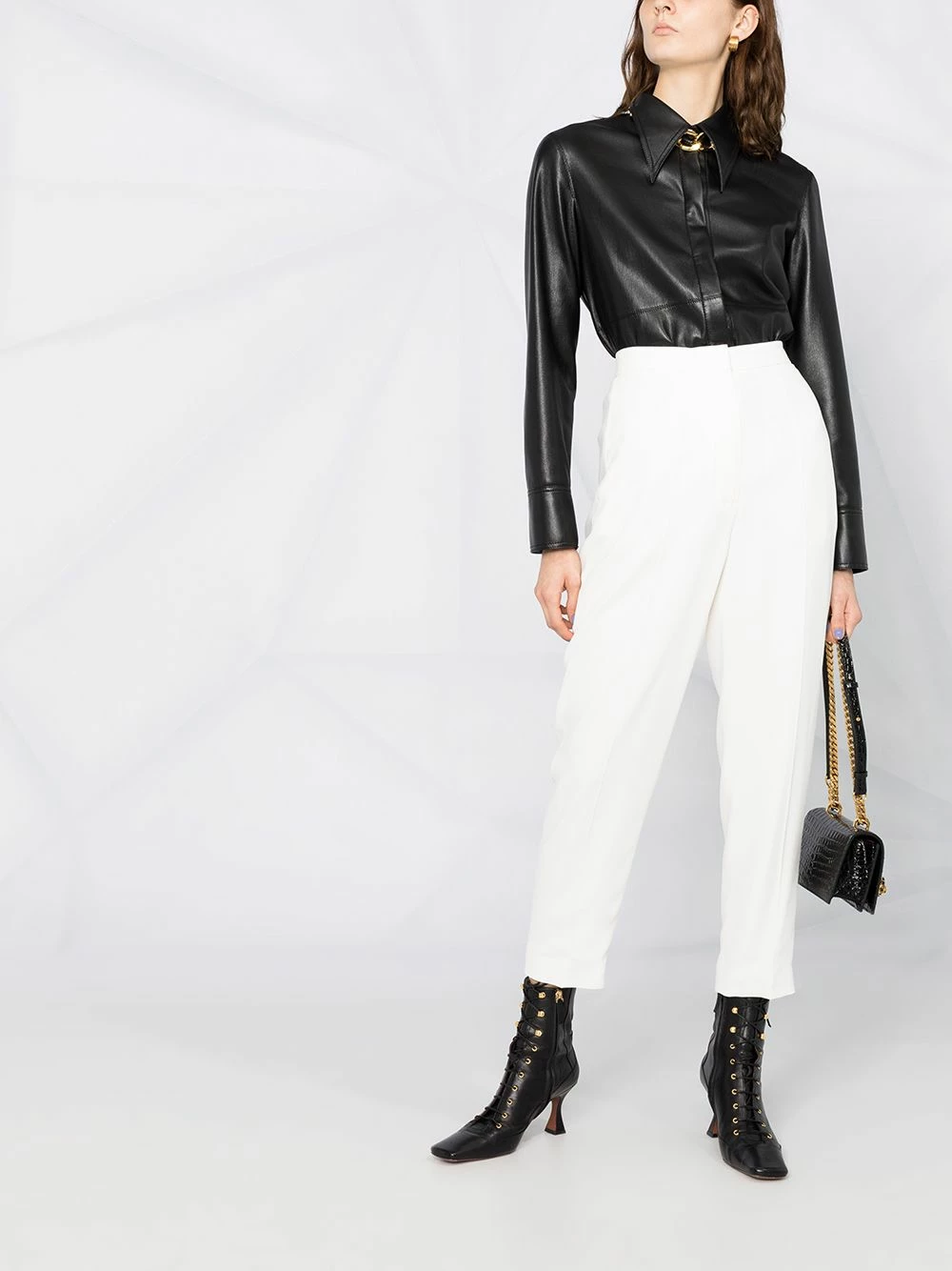 Alexander McQueen High waisted cropped trousers 2 Alexander McQueen high-waisted cropped trousers