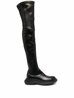 Alexander McQueen long leather boots
