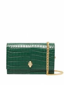 Alexander McQueen crocodile effect crossbody bag