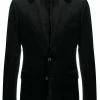 Alexander McQueen velvet single-breasted blazer