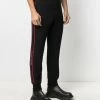 Alexander McQueen logo tape track trousers